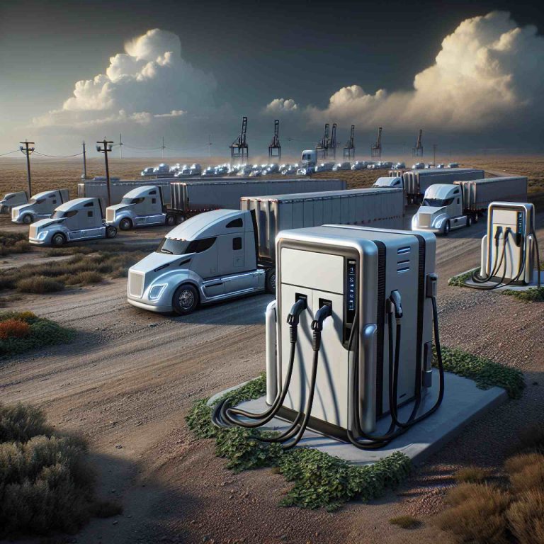 Tichá elegance elektrických nabíjecích stanic v srdci ovládaném nákladními vozy
